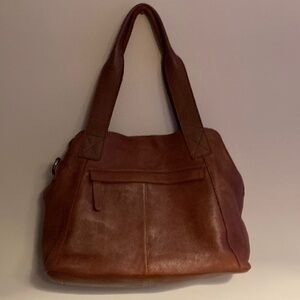 Vilenca genuine leather purse soft chestnut brown